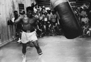Anger Prints: Muhammad Ali Boxer August 1978 (aka Cassius Clay) training for the fight with Leon