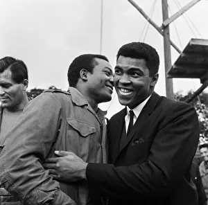 Film Set Prints: Muhammad Ali (Cassius Clay), took a rest ahead of his upcoming title fight with Brian