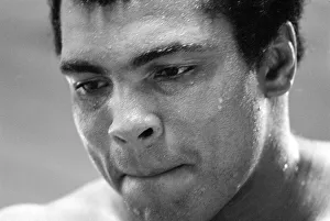 Muhammad Ali (Cassius Clay) training at his Pennsylvanian mountain retreat for his fight