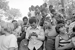 Muhammad Ali (Cassius Clay) training at his Pennsylvanian mountain retreat for his fight