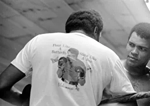 Muhammad Ali (Cassius Clay) training at his Pennsylvanian mountain retreat for his fight