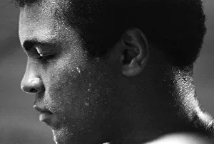 Portrait Posed Prints: Muhammad Ali (Cassius Clay) training at his Pennsylvanian mountain retreat for his Rumble