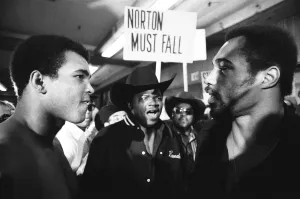 00328 Prints: Muhammad Ali faces his upcoming opponent Ken Norton at the the medical examination