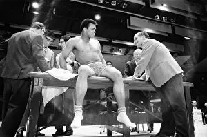 Images Dated 10th December 2012: Muhammad Ali having a pre-fight medical ahead of his clash with Smoking Joe Frazier to be