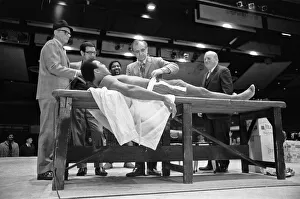 Muhammad Ali having a pre-fight medical ahead of his clash with Smoking Joe Frazier to be