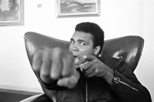 Heavy Weight Prints: Muhammad Ali at his hotel near Dublin Ireland prior to his fight with Alvin Lewis