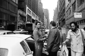 Muhammad Ali meeting fans in New York ahead of his World Title showdown with Ken Norton
