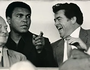 00090 Prints: Muhammad Ali at Nuneaton. The boxing legend brought his own kind of magic to thrill