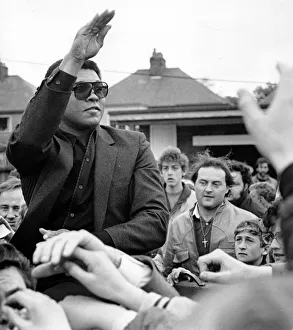 Muhammad Ali at Nuneaton. The boxing legend brought his own kind of magic to thrill