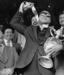 Muhammad Ali at Nuneaton. The boxing legend brought his own kind of magic to thrill