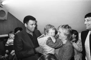 Muhammad Ali at Nuneaton. The boxing legend brought his own kind of magic to thrill