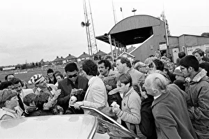 01358 Prints: Muhammad Ali at Nuneaton. The boxing legend brought his own kind of magic to thrill