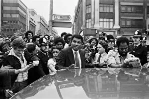 00777 Collection: Muhammad Ali outside the Odeon in Birmingham. 7th June 1979