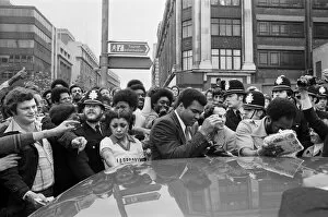 00777 Collection: Muhammad Ali outside the Odeon in Birmingham. 7th June 1979