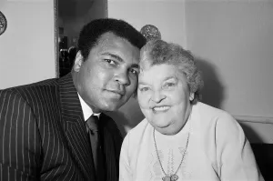Supporter Prints: Muhammad Ali pays a surprise visit to a 64-year old widow. Mrs