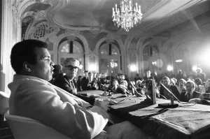 Book Prints: Muhammad Ali at a press conference to publicise his book The Greatest-My Own Story