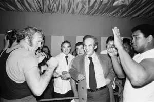Cameraman Prints: Muhammad Ali (right) with future opponent British Heavyweight Champion Richard Dunn
