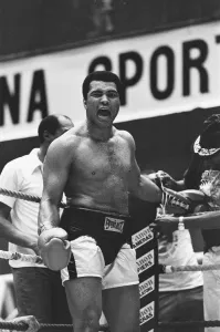 Portrait Posed Prints: Muhammad Ali seen here during a training sessions in his run up to his title fight