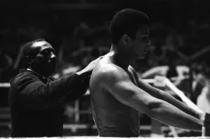 Muhammad Ali training ahead of his fight with Bugner in Las Vegas
