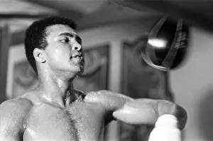 Portrait Posed Prints: Muhammad Ali training ahead of his rematch with Ken Norton 6th September 1973