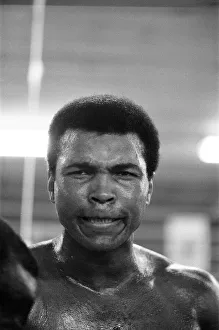 Portrait Posed Prints: Muhammad Ali training at his camp in Deer Lake Pennsylvania 22nd January 1974