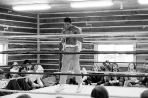 Muhammad Ali training at his camp in Deer Lake Pennsylvania January 1974