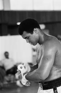 Muhammad Ali training at the Concord Hotel in Catskill Mountains