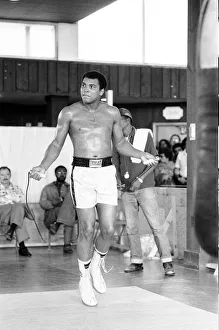 Muhammad Ali training at the Hotel Concord in the Catskill Mountain