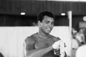 Muhammad Ali training at the Hotel Concord in the Catskill Mountain