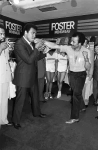 Muhammad Ali Visiting the Bull Ring Shopping Centre in Birmingham