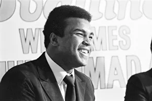 Portrait Posed Prints: Muhammad Ali visits the co-op and Birmingham New Street railway station during his