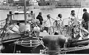 01504 Prints: The Mumbles lifeboat William Gammon returned to Swansea yesterday after an &pound