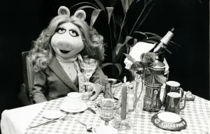 The Muppet show Muppets Television programme Miss Piggy enjoying a meal fit