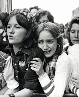 Music - Pop - Bay City Rollers - Tearful Bay City Roller fans pictured outside