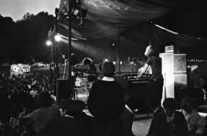 01206 Prints: Music Pop concert in Cambridge. The Cambridge Free Festival at Midsummer Common