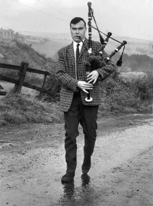 00049 Prints: Musical Instruments. Bagpipes played by Douglas Holgate. October 1967 P005185