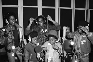 Musical Youth, British Jamaican pop / reggae group, at Capital Radio studios in London