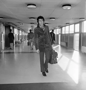 00027 Prints: Musician Herb Alpert arriving at Heathrow Airport today from Amsterdam for the Royal Gala