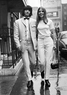 Musician and singer Screaming Lord Daivid Sutch with partner. May 1966 P009894