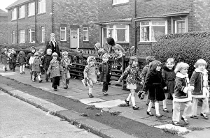 A mystery hole in the playground of Hebburn Quay Infants School meant that these children