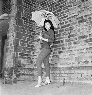Nadja Regin, Serbian actress, pictured outside BBC Studios in Manchester