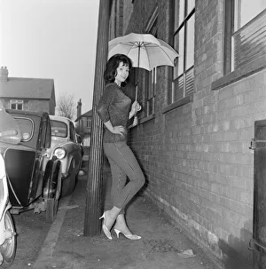 Nadja Regin, Serbian actress, pictured outside BBC Studios in Manchester