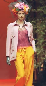 Colourful Prints: NAJA AUERMAN MODELS CHRISTIAN LACROIX AT PARIS COUTURE