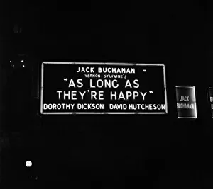 Neon Prints: Names of stage shows in lights at London Theatres (night shots)