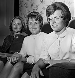 Nancy Richey, Carole Caldwell and Billie Jean Moffitt (later King