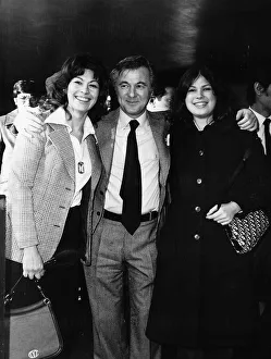 Nanette Newman with husband Bryan Forbes and daughter - december 1974 On