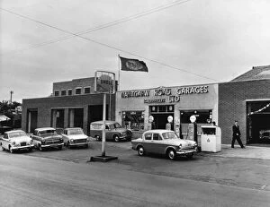 Images Dated 20th July 2021: Nantgarw Road Garage. 23rd May 1960