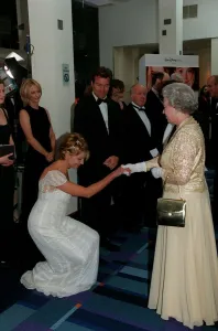 Premieres Prints: Natasha Richardson Actress November 98 Meeting the Queen at the premiere in
