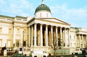 National Art Gallery at Trafalgar Square London where the IRA caused a bomb blast in