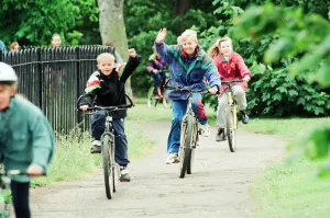National Bike Week, 18th June 1994. Members of the public